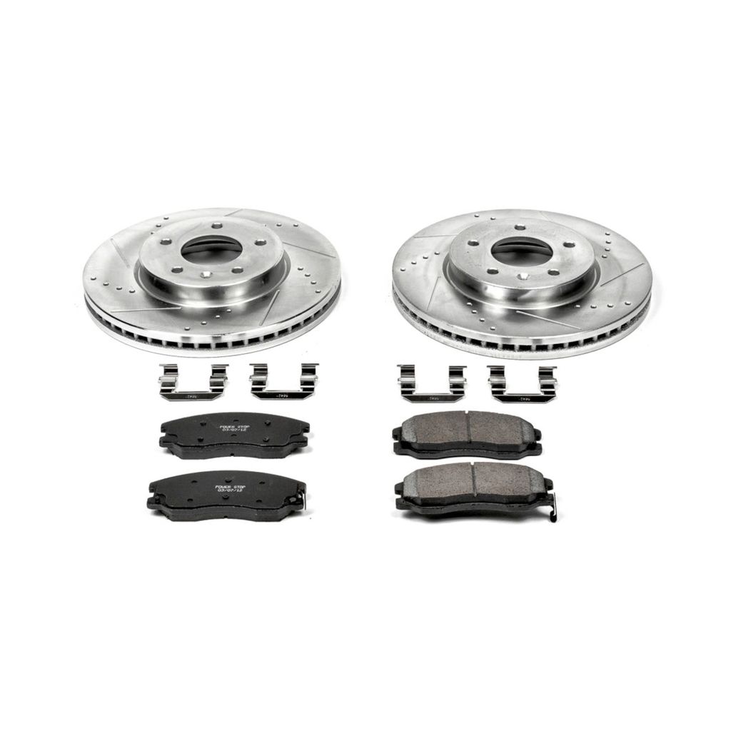 Z23 Drilled and Slotted Brake Rotors and Pads Kit