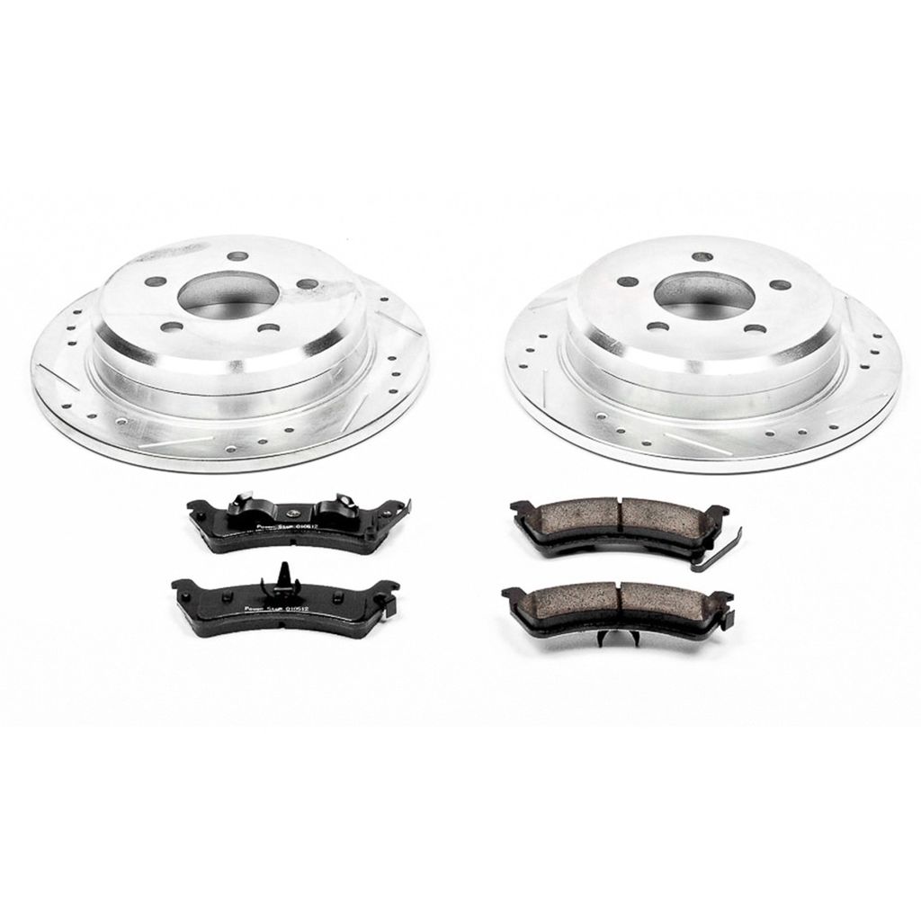 PowerStop K2131 - Z23 Drilled and Slotted Brake Rotors and Pads Kit