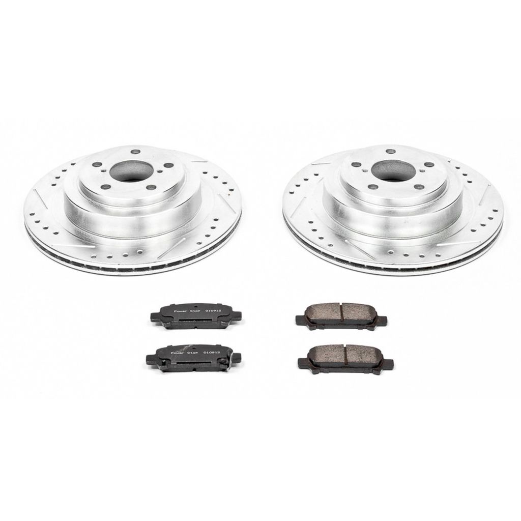 PowerStop K219 - Z23 Drilled and Slotted Brake Rotors and Pads Kit
