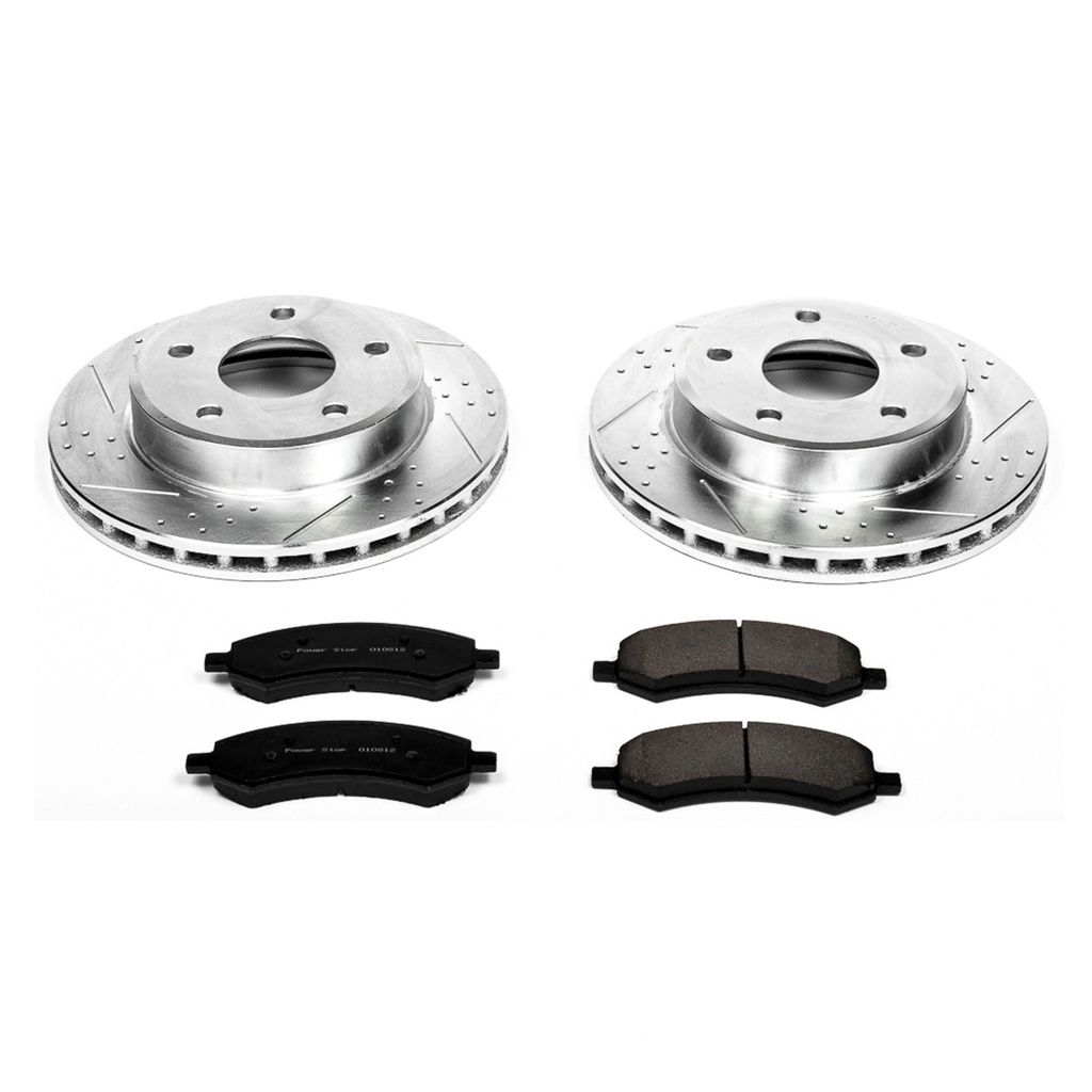 PowerStop K2193 - Z23 Drilled and Slotted Brake Rotors and Pads Kit