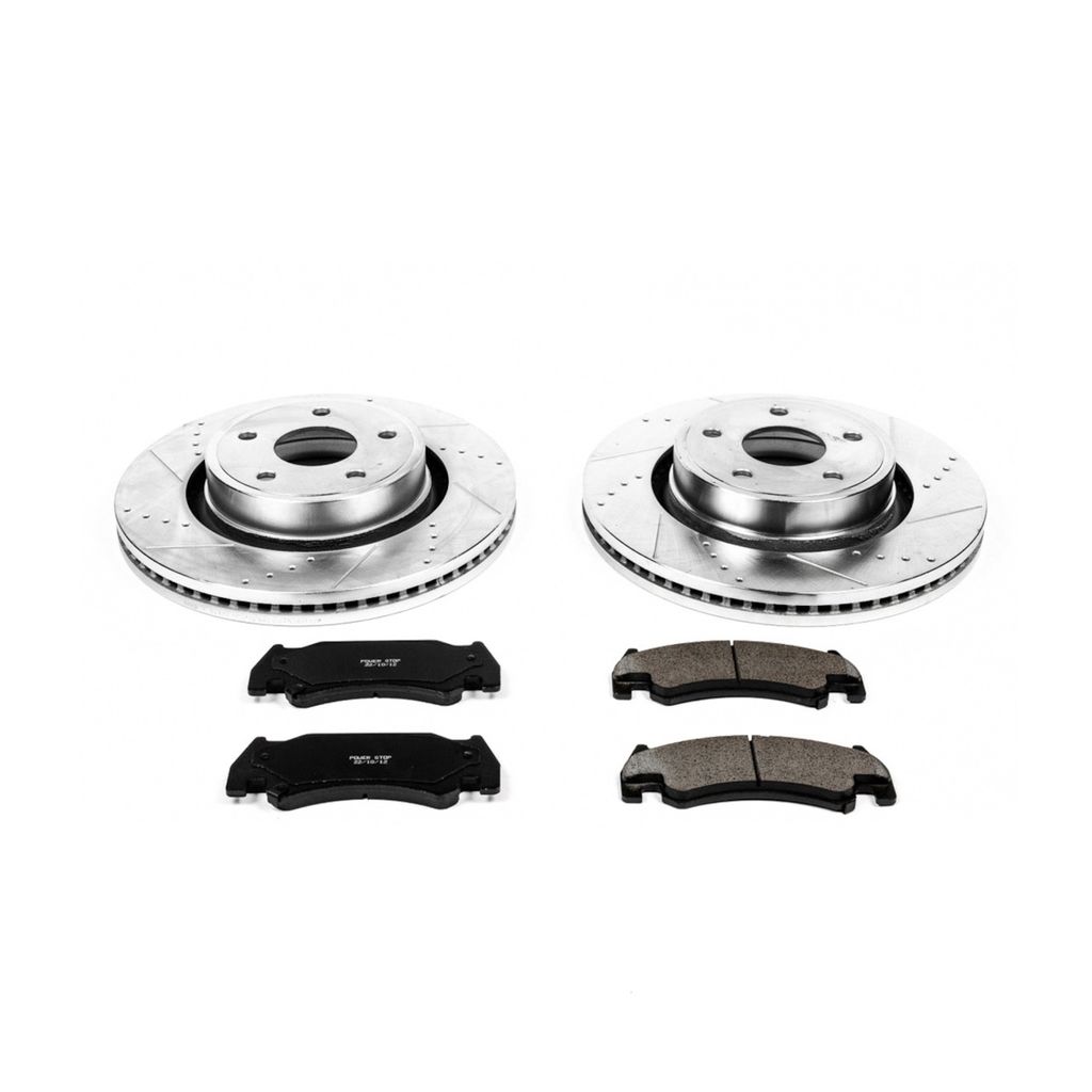 PowerStop K2194 - Z23 Drilled and Slotted Brake Rotors and Pads Kit