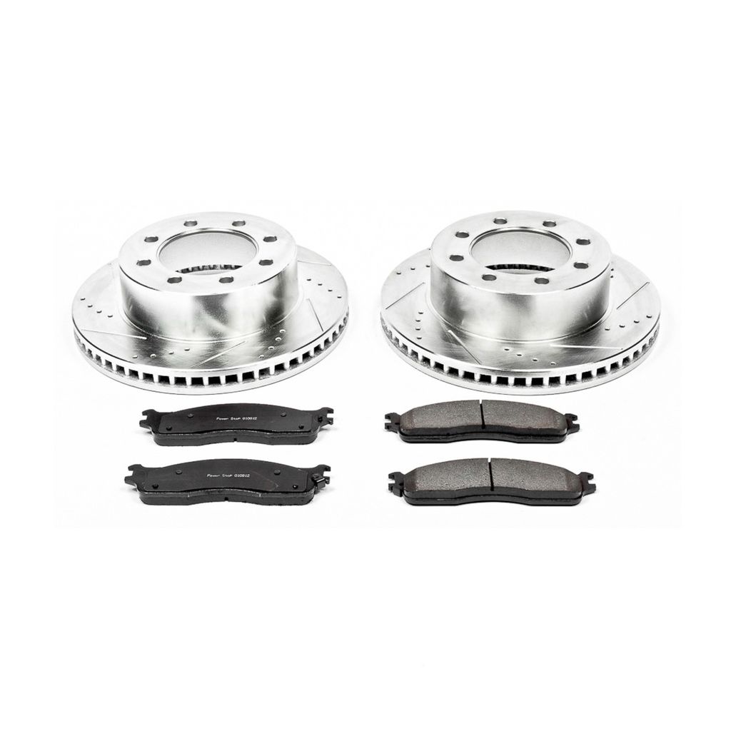 PowerStop K2203 - Z23 Drilled and Slotted Brake Rotors and Pads Kit