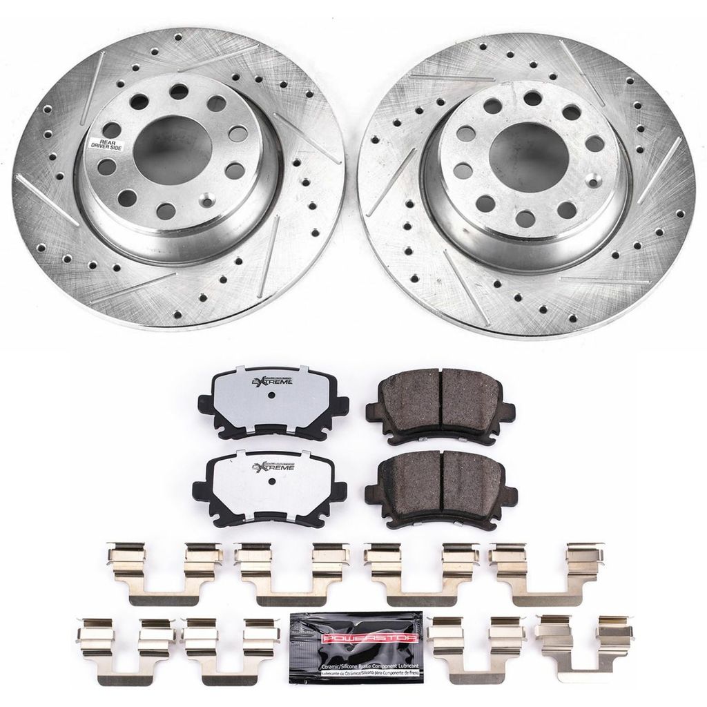 Z26 Drilled and Slotted Brake Rotors and Pads Kit