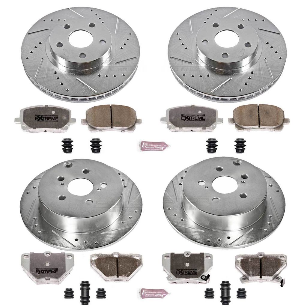 PowerStop K2317-26 - Z26 Drilled and Slotted Brake Rotors and Pads Kit