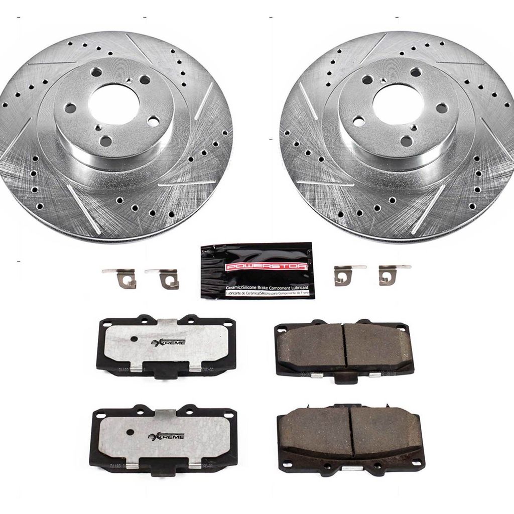 PowerStop K2367-26 - Z26 Drilled and Slotted Brake Rotors and Pads Kit