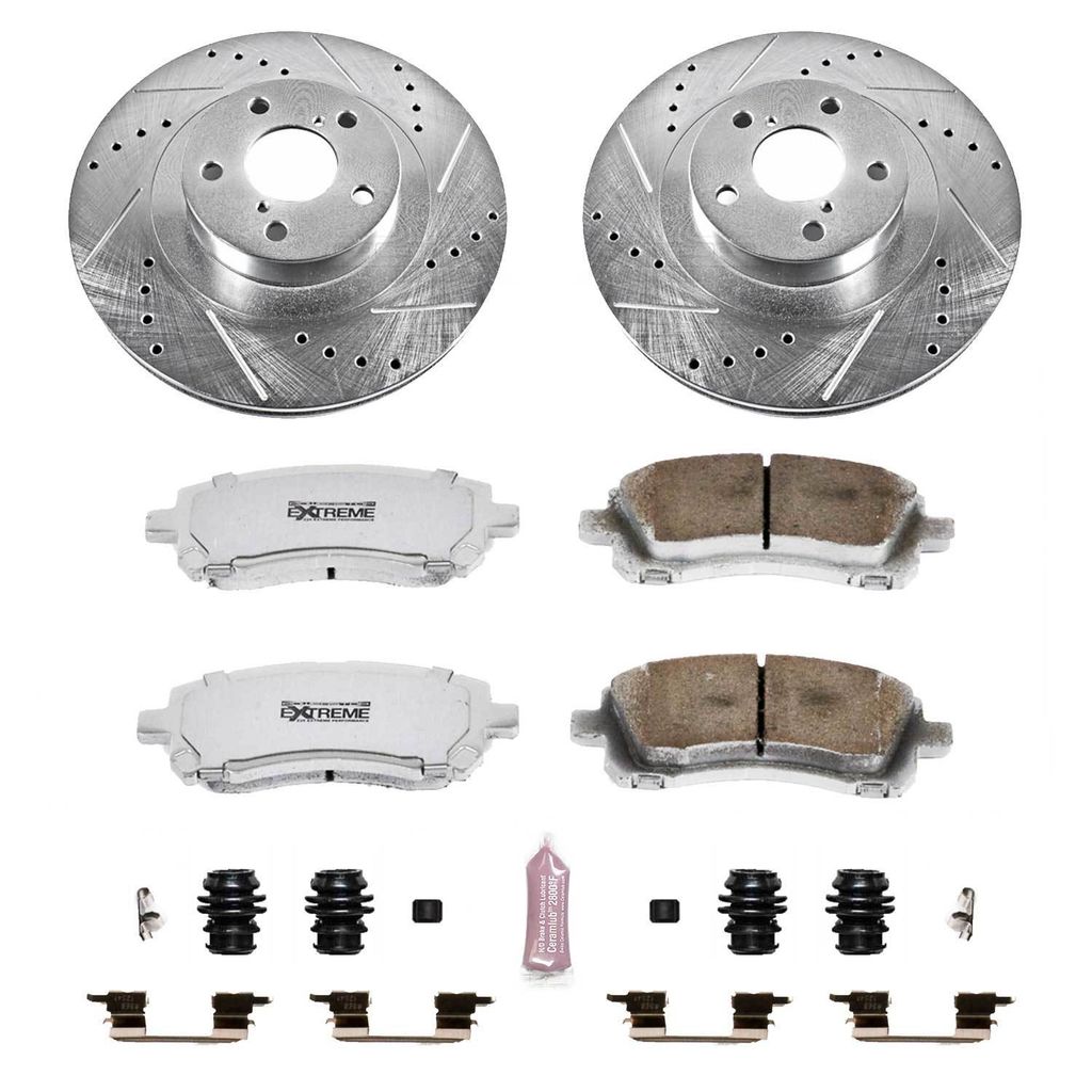 Z26 Drilled and Slotted Brake Rotors and Pads Kit