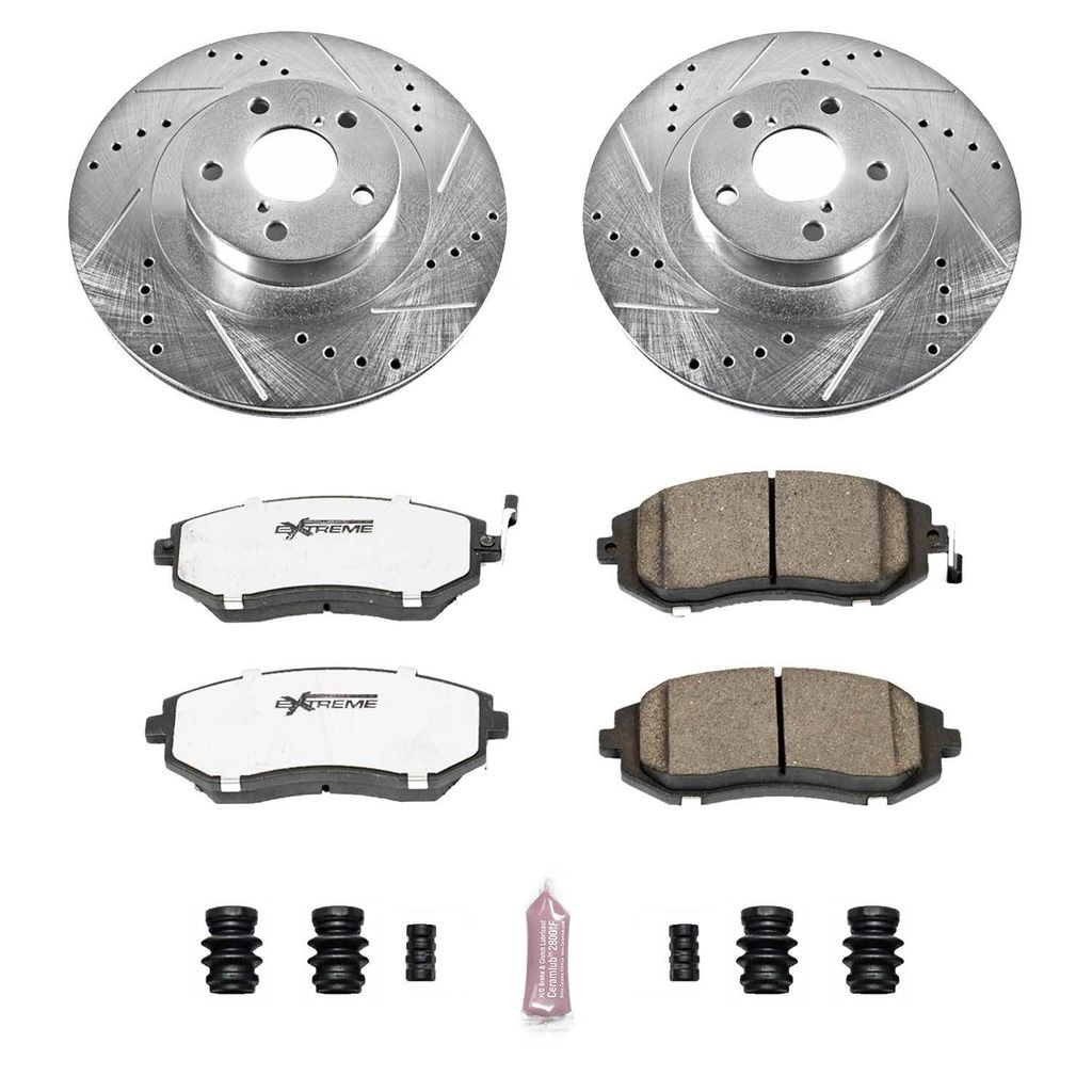 Z26 Drilled and Slotted Brake Rotors and Pads Kit