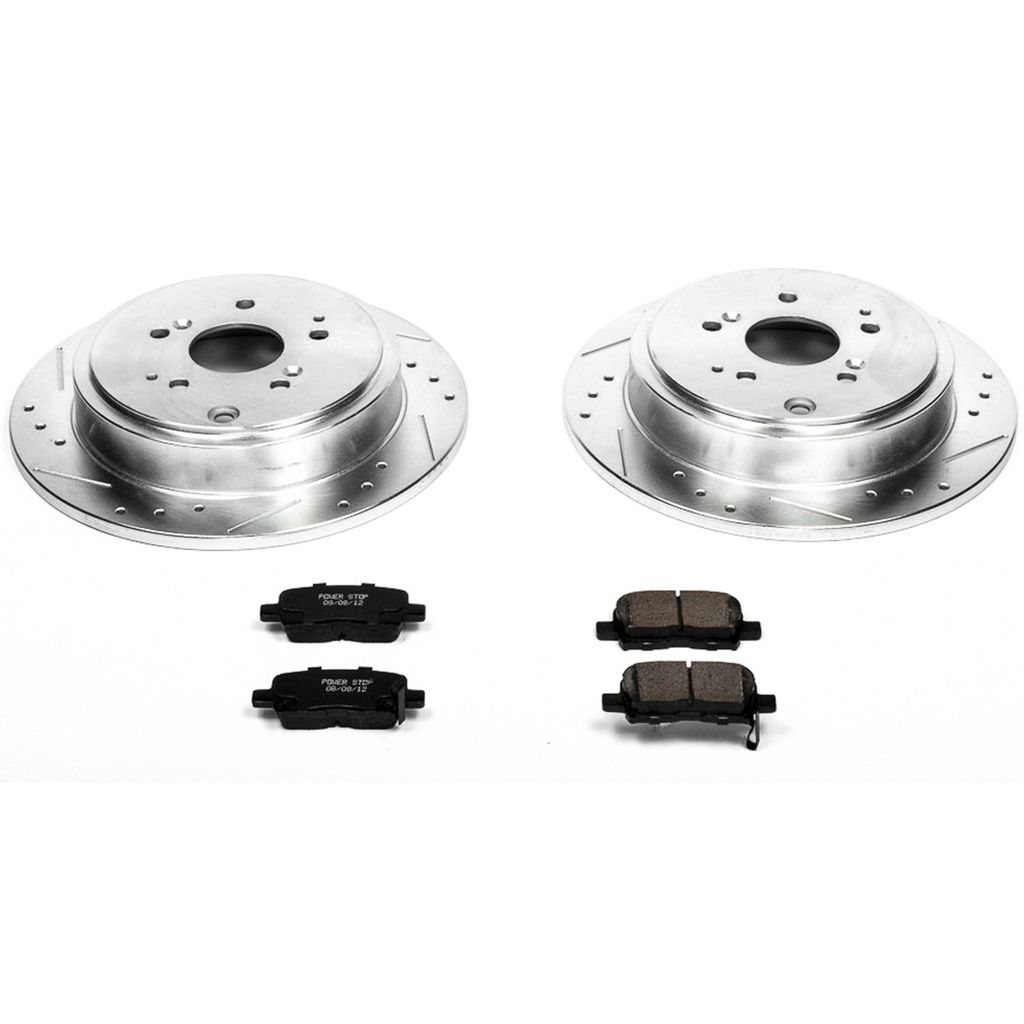 PowerStop K2382 - Z23 Drilled and Slotted Brake Rotors and Pads Kit