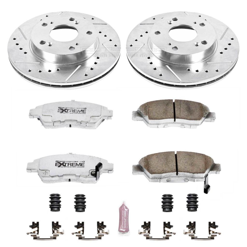 Z26 Drilled and Slotted Brake Rotors and Pads Kit