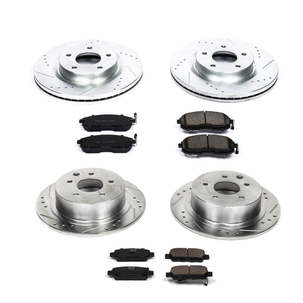 PowerStop K242 - Z23 Drilled and Slotted Brake Rotors and Pads Kit