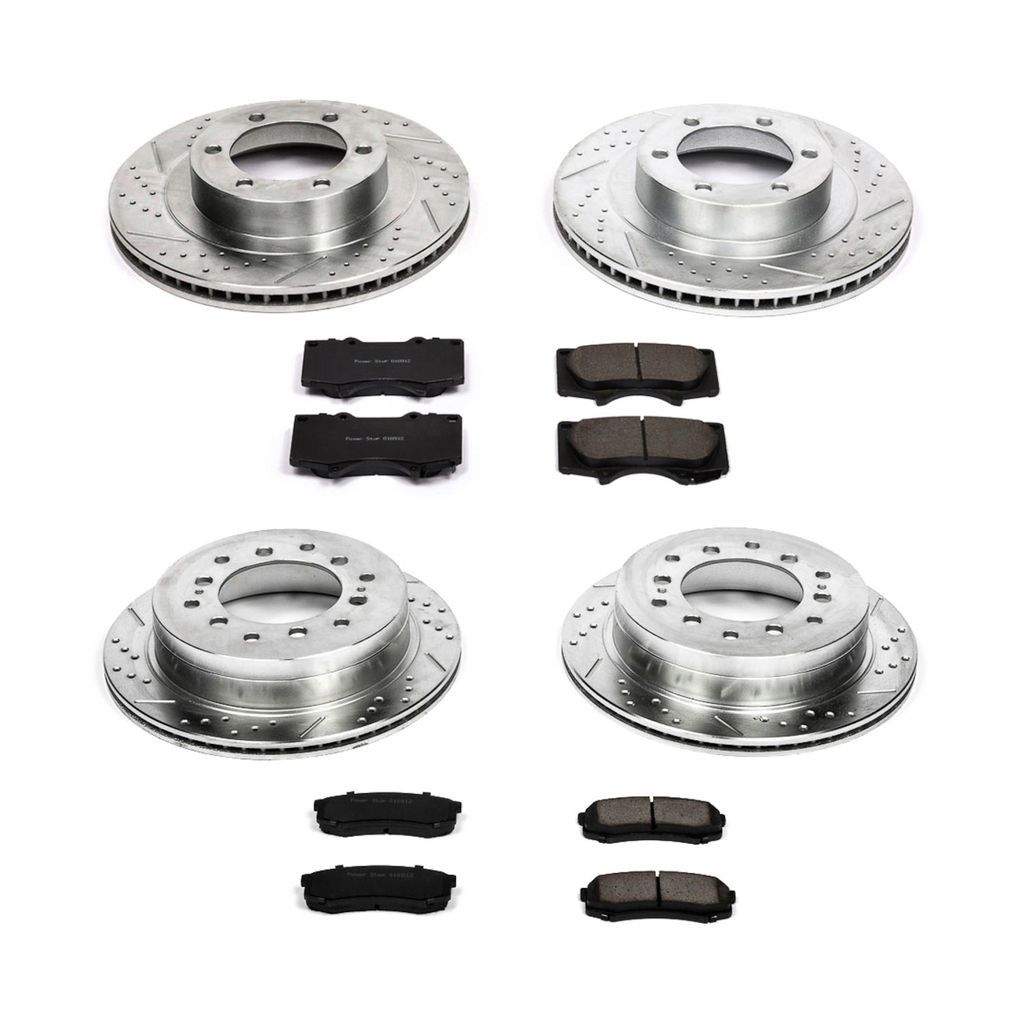 PowerStop K2422 - Z23 Drilled and Slotted Brake Rotors and Pads Kit