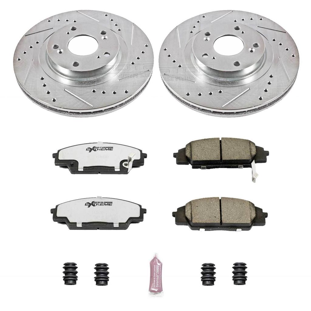 Z26 Drilled and Slotted Brake Rotors and Pads Kit