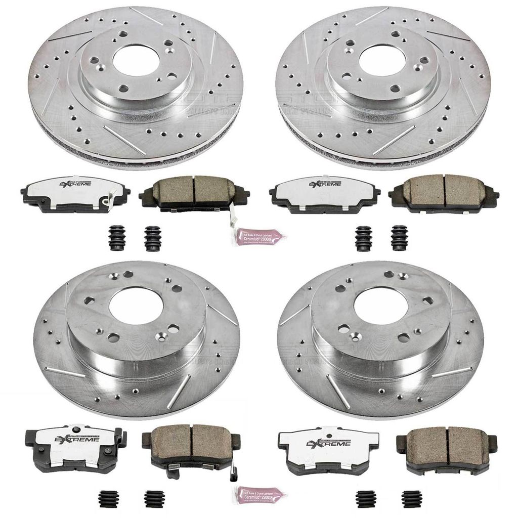 PowerStop K2440-26 - Z26 Drilled and Slotted Brake Rotors and Pads Kit