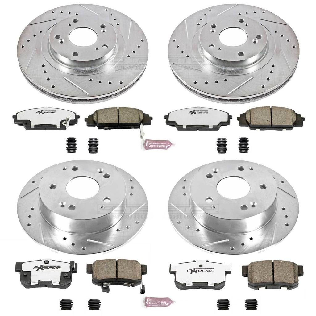 PowerStop K2441-26 - Z26 Drilled and Slotted Brake Rotors and Pads Kit