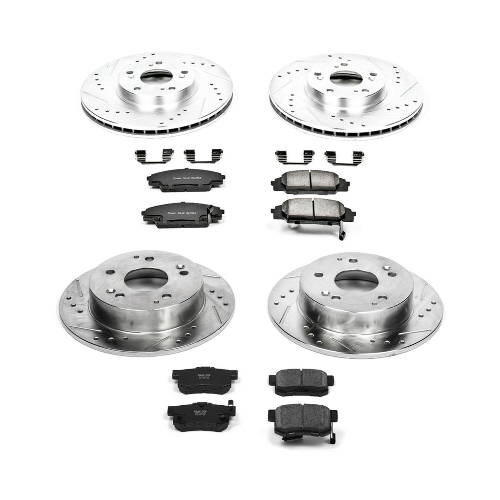 PowerStop K2441 - Z23 Drilled and Slotted Brake Rotors and Pads Kit