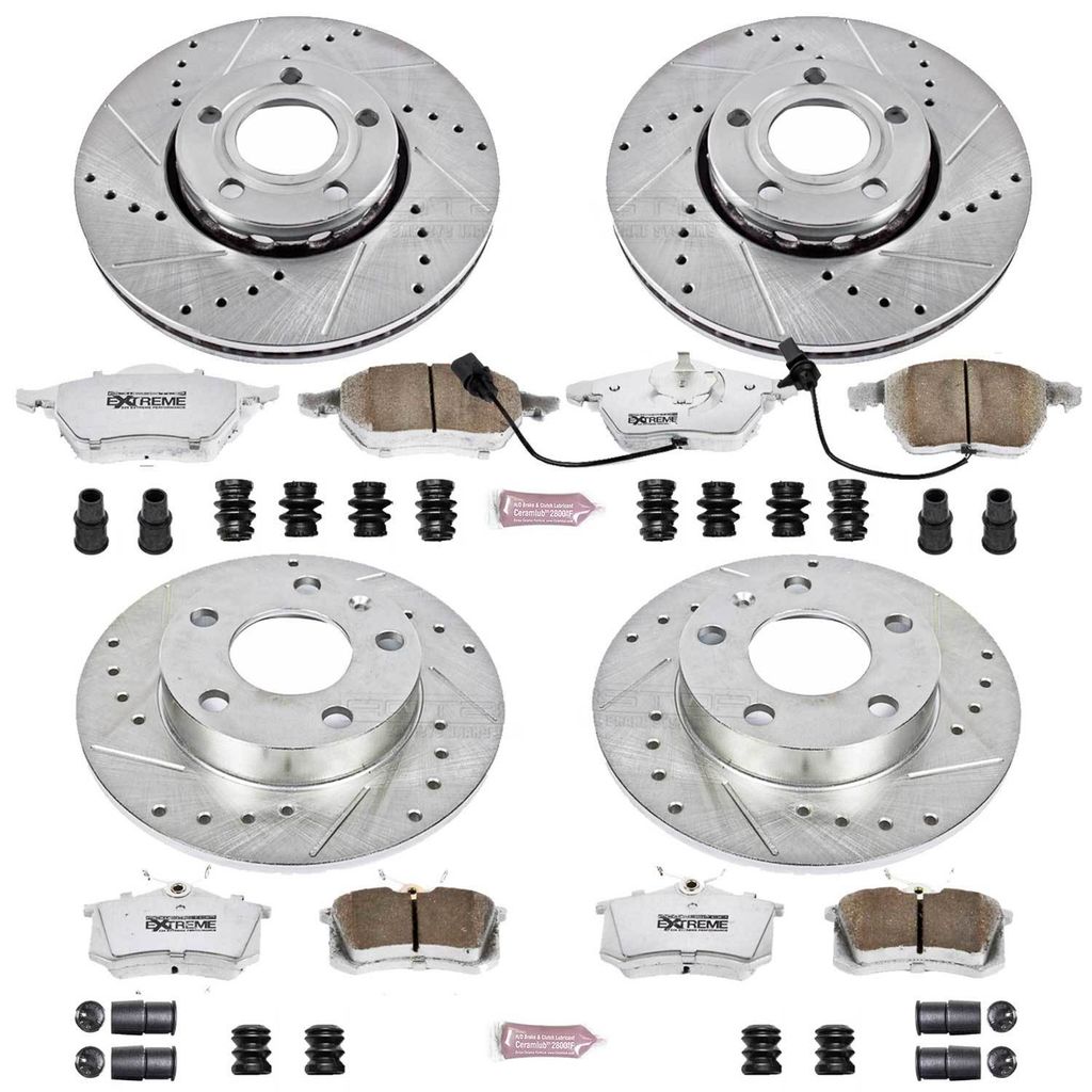 PowerStop K2741-26 - Z26 Drilled and Slotted Brake Rotors and Pads Kit