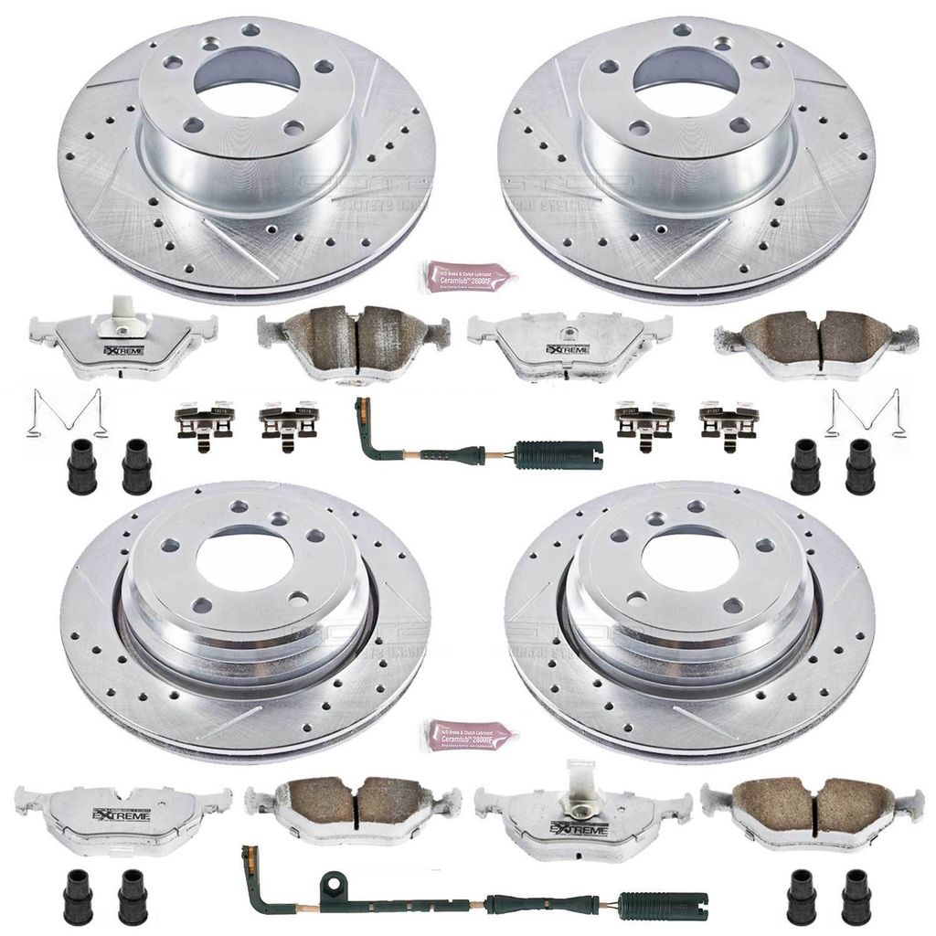 PowerStop K2746-26 - Z26 Drilled and Slotted Brake Rotors and Pads Kit