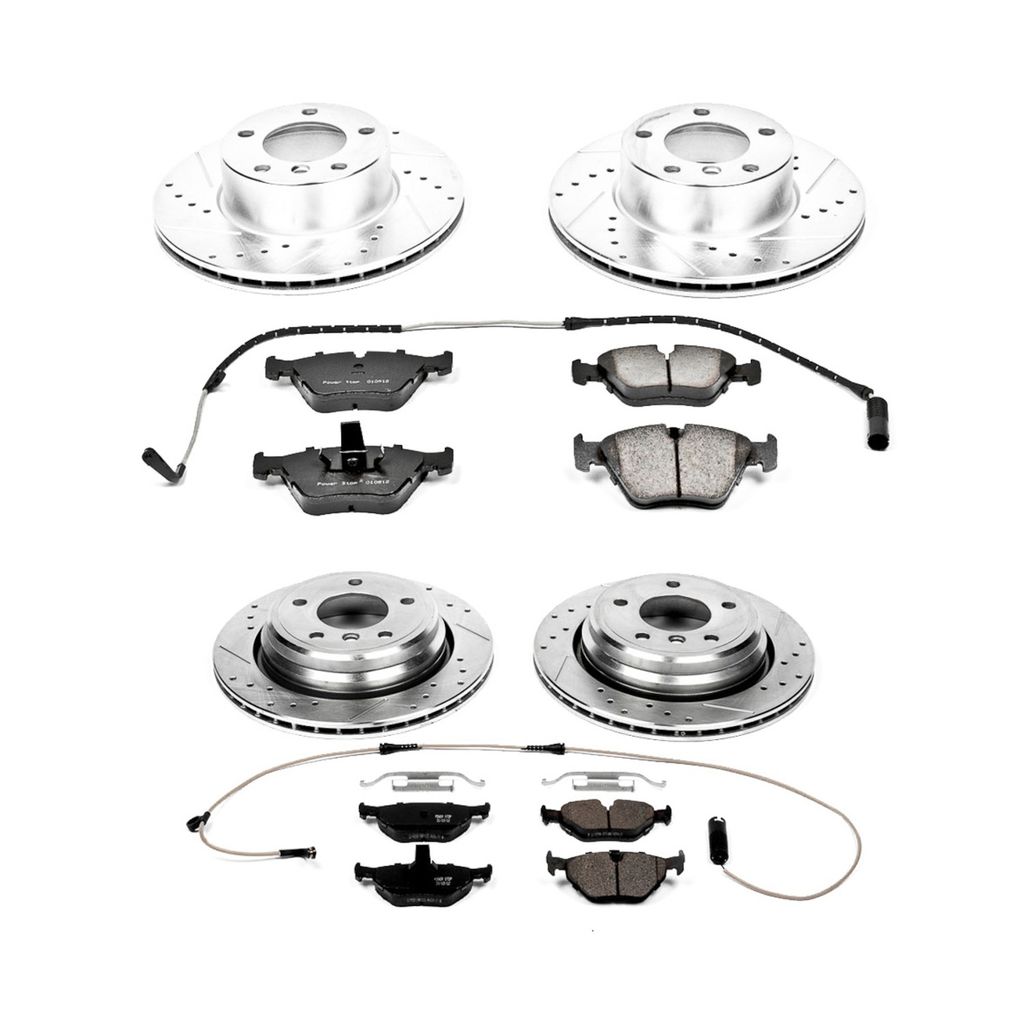 PowerStop K2747 - Z23 Drilled and Slotted Brake Rotors and Pads Kit