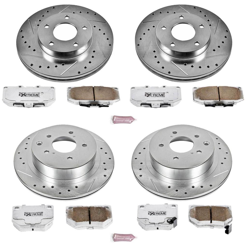 PowerStop K2753-26 - Z26 Drilled and Slotted Brake Rotors and Pads Kit