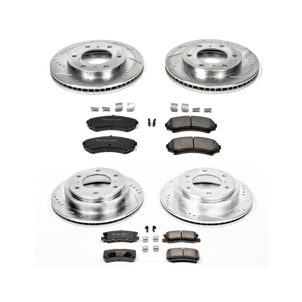 PowerStop K2755 - Z23 Drilled and Slotted Brake Rotors and Pads Kit