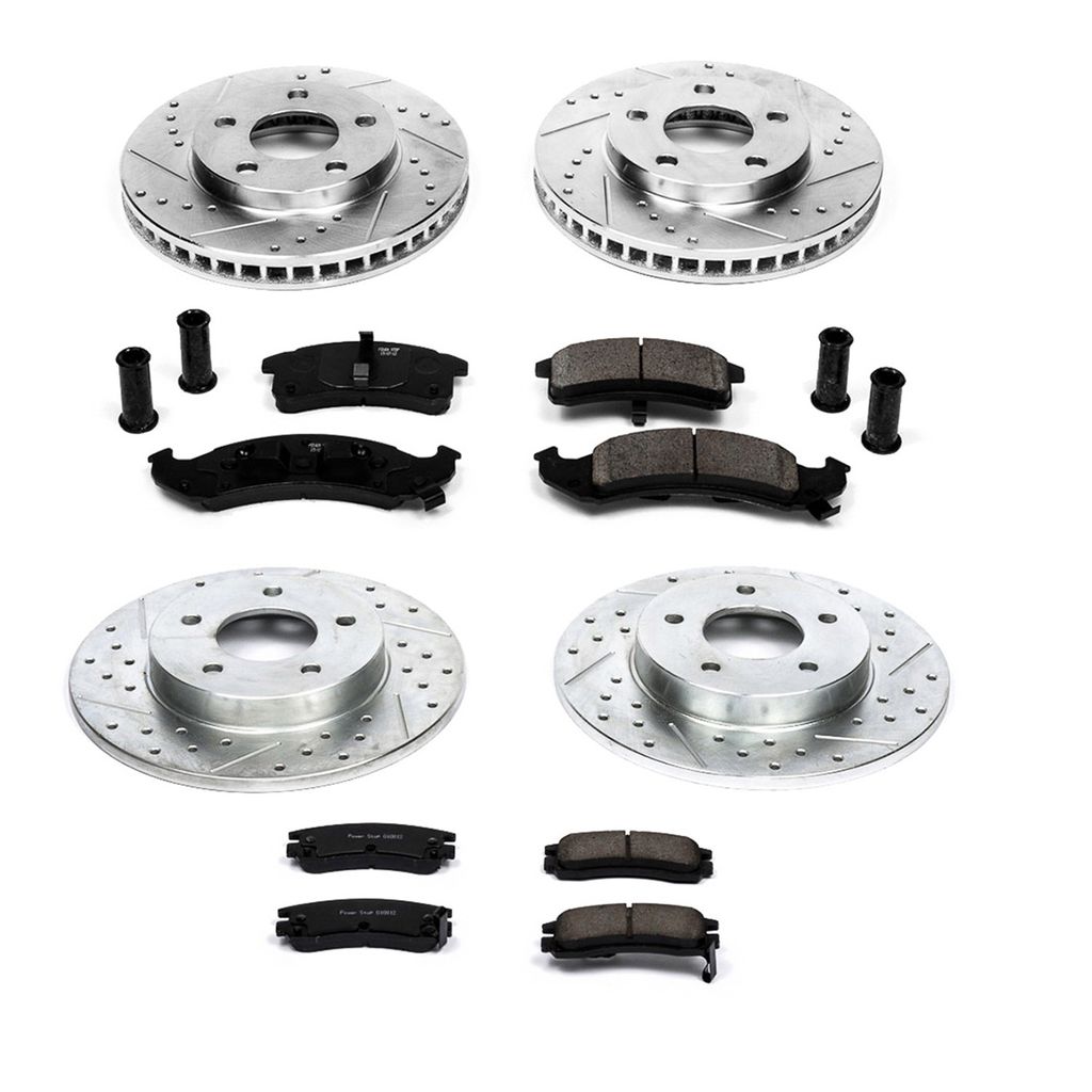 PowerStop K2761 - Z23 Drilled and Slotted Brake Rotors and Pads Kit