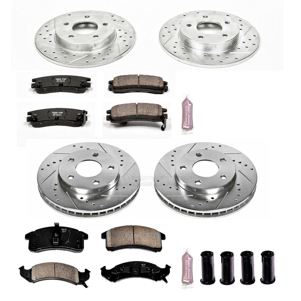 PowerStop K2762 - Z23 Drilled and Slotted Brake Rotors and Pads Kit