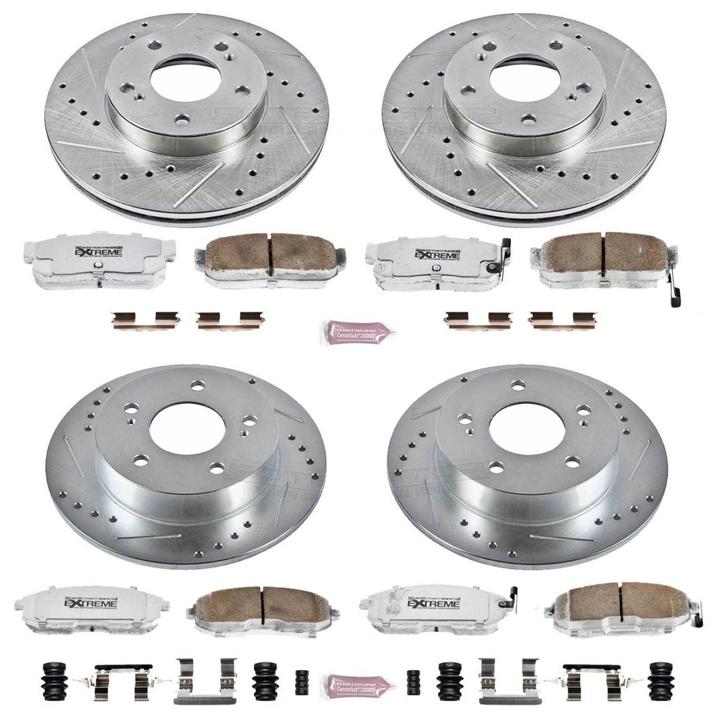 PowerStop K2780-26 - Z26 Drilled and Slotted Brake Rotors and Pads Kit