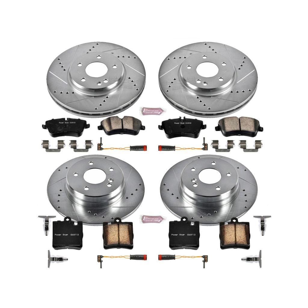 PowerStop K2783 - Z23 Drilled and Slotted Brake Rotors and Pads Kit
