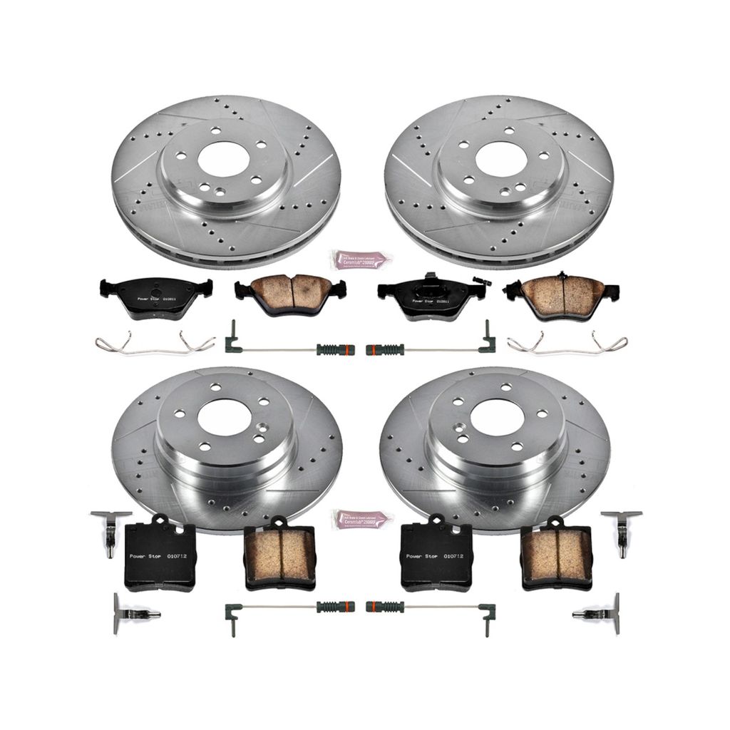 PowerStop K2786 - Z23 Drilled and Slotted Brake Rotors and Pads Kit