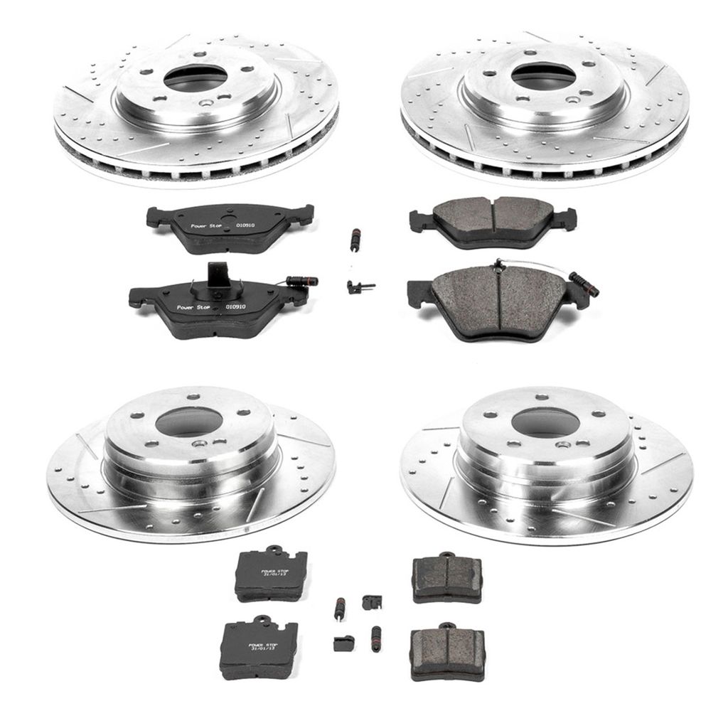 PowerStop K2790 - Z23 Drilled and Slotted Brake Rotors and Pads Kit