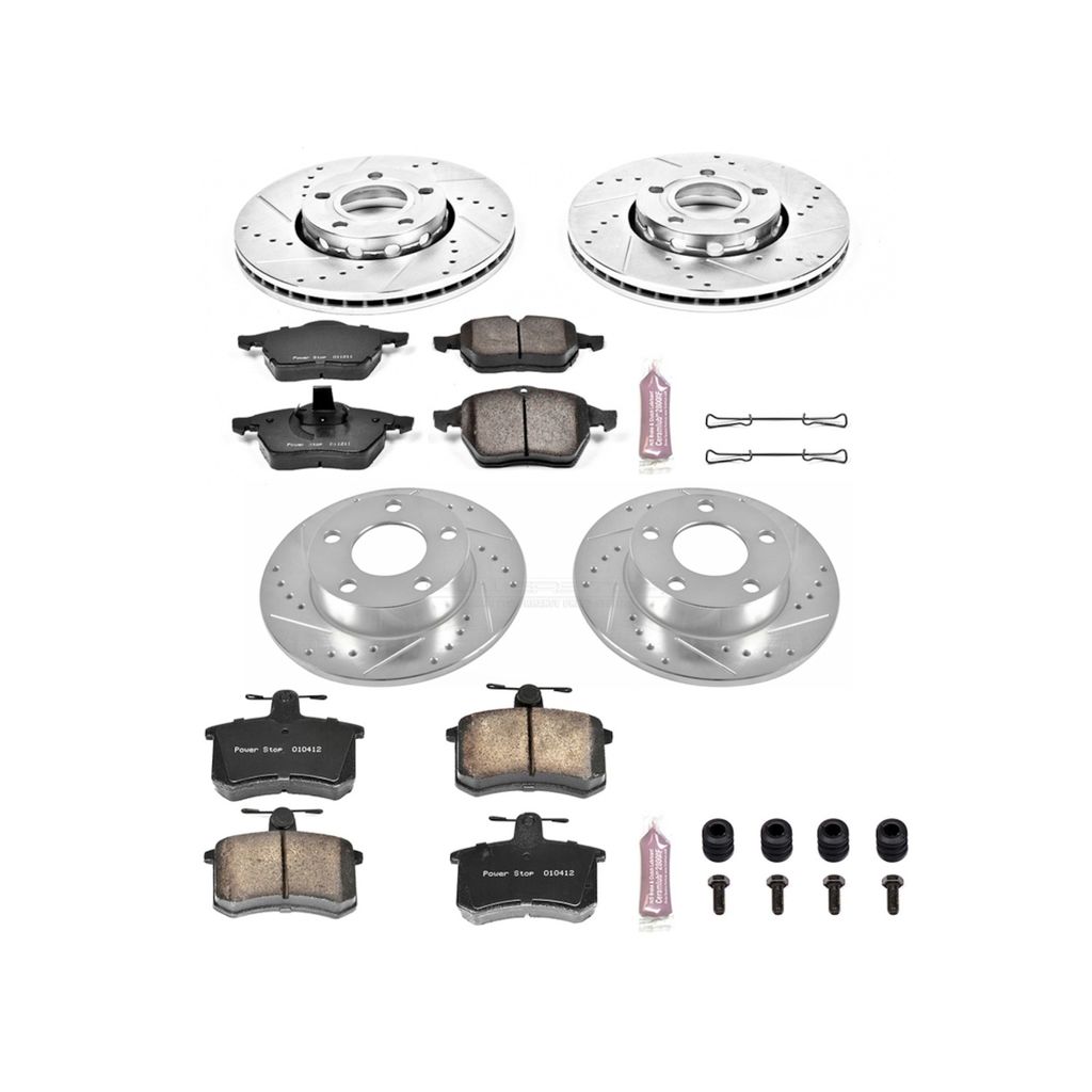 PowerStop K2799 - Z23 Drilled and Slotted Brake Rotors and Pads Kit