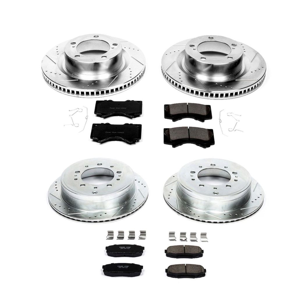 PowerStop K2813 - Z23 Drilled and Slotted Brake Rotors and Pads Kit
