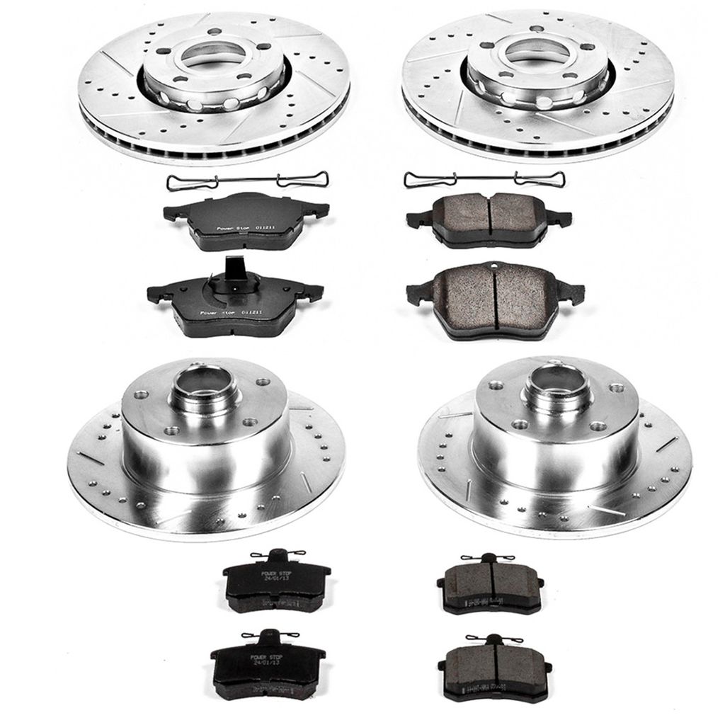 PowerStop K2823 - Z23 Drilled and Slotted Brake Rotors and Pads Kit