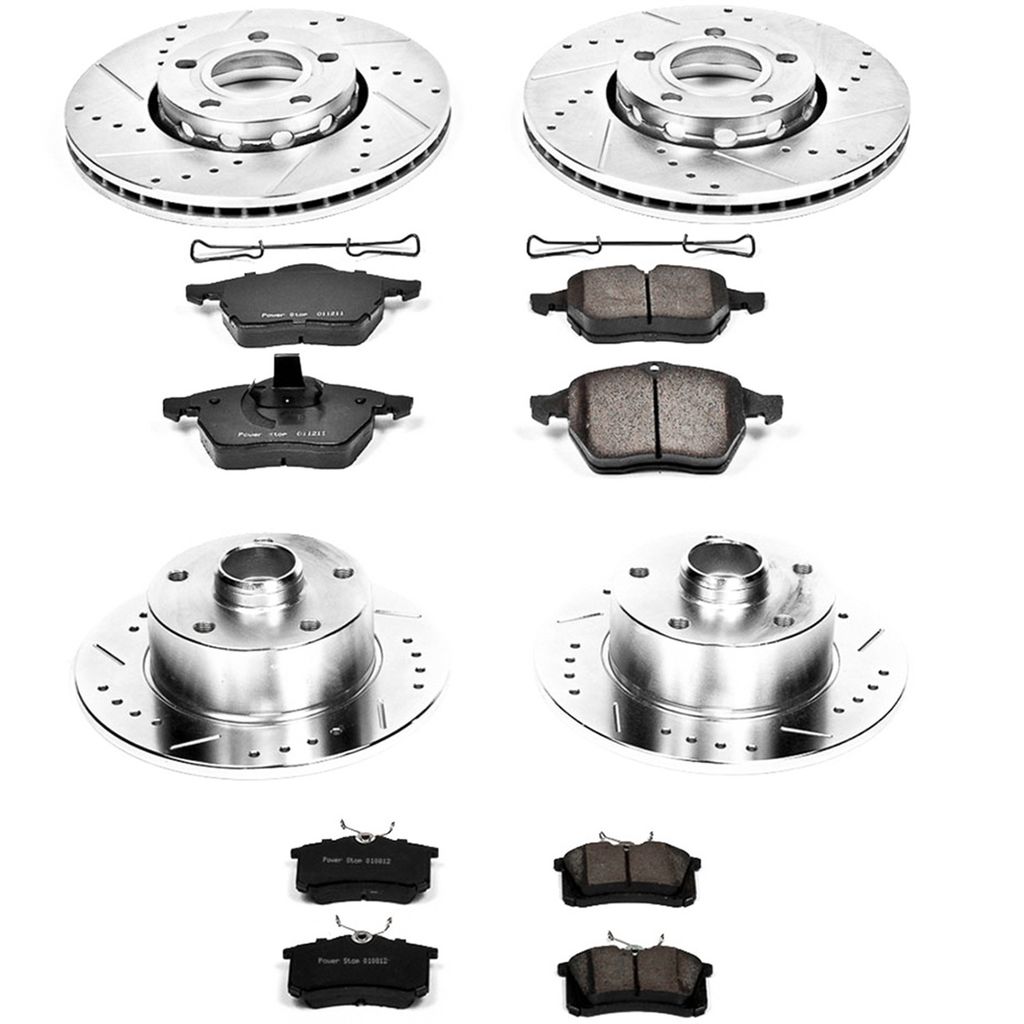PowerStop K2824 - Z23 Drilled and Slotted Brake Rotors and Pads Kit