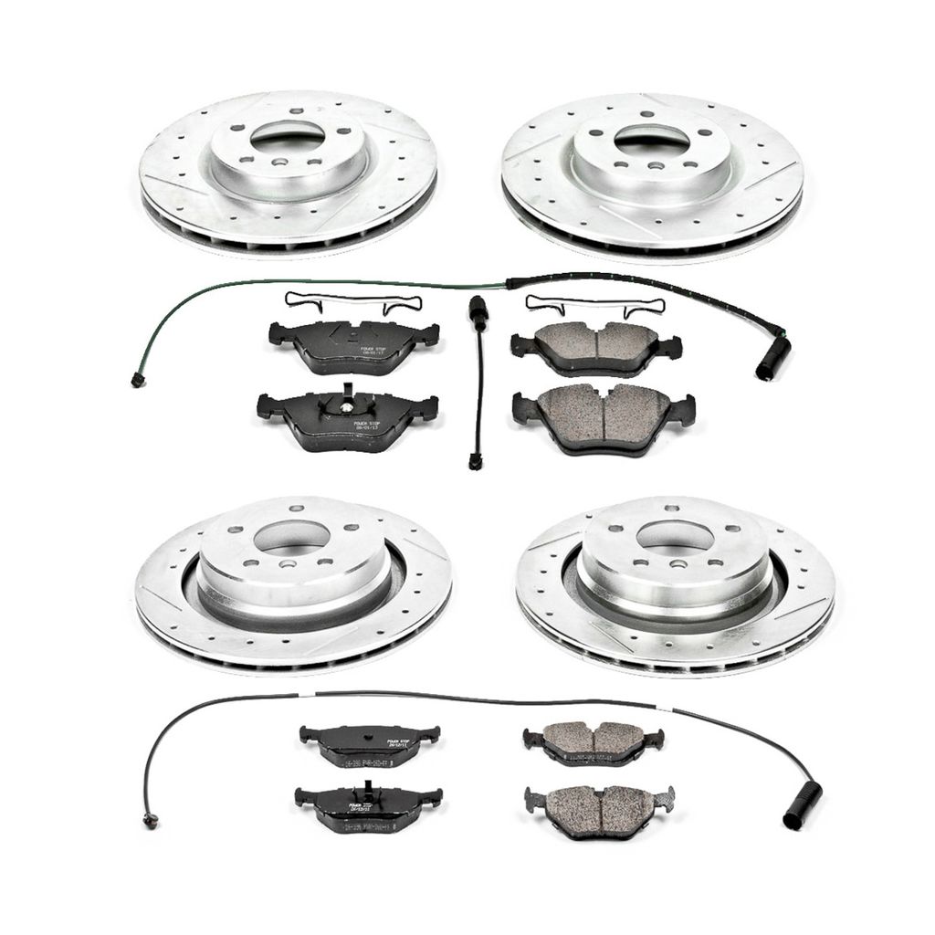 PowerStop K2841 - Z23 Drilled and Slotted Brake Rotors and Pads Kit