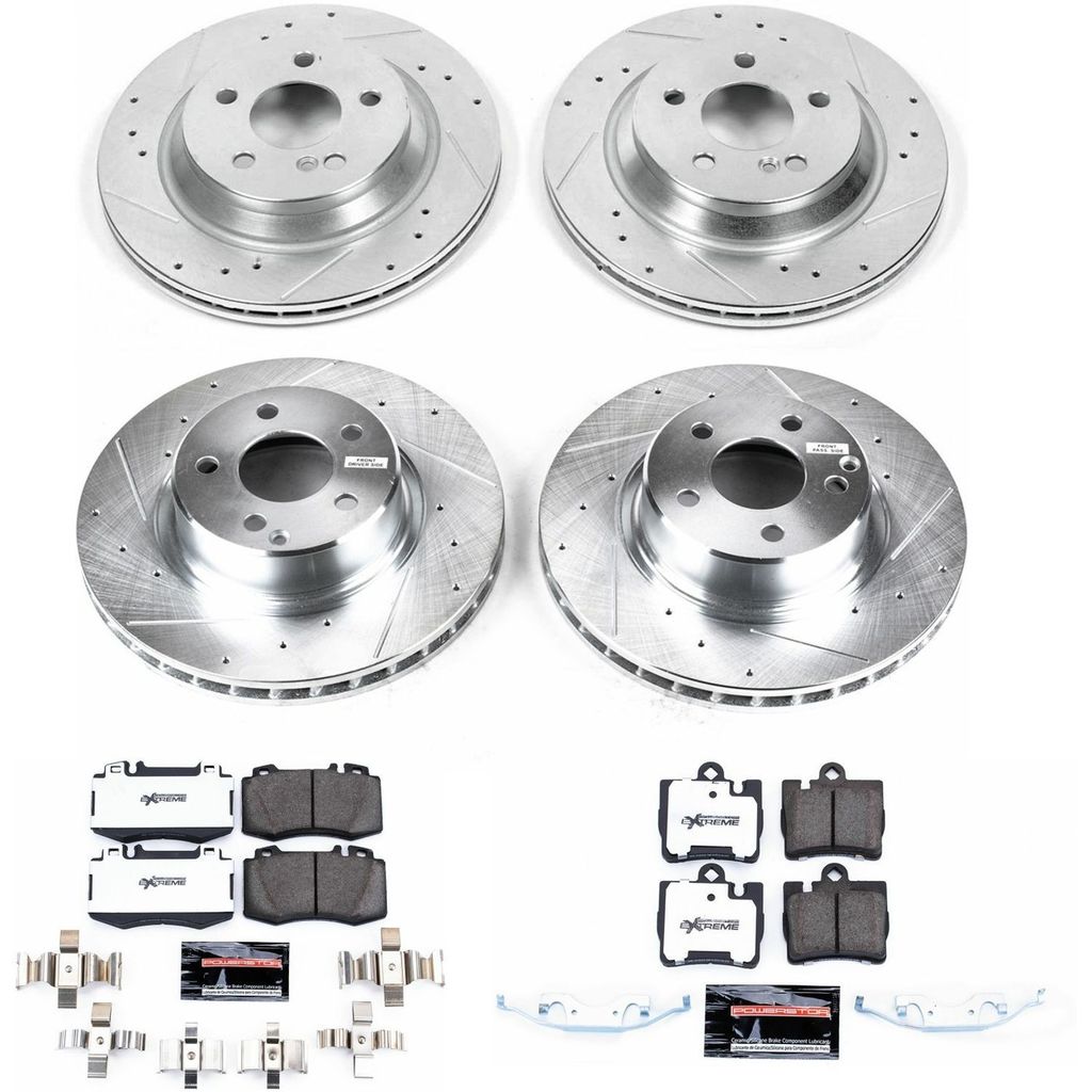 PowerStop K2851-26 - Z26 Drilled and Slotted Brake Rotors and Pads Kit