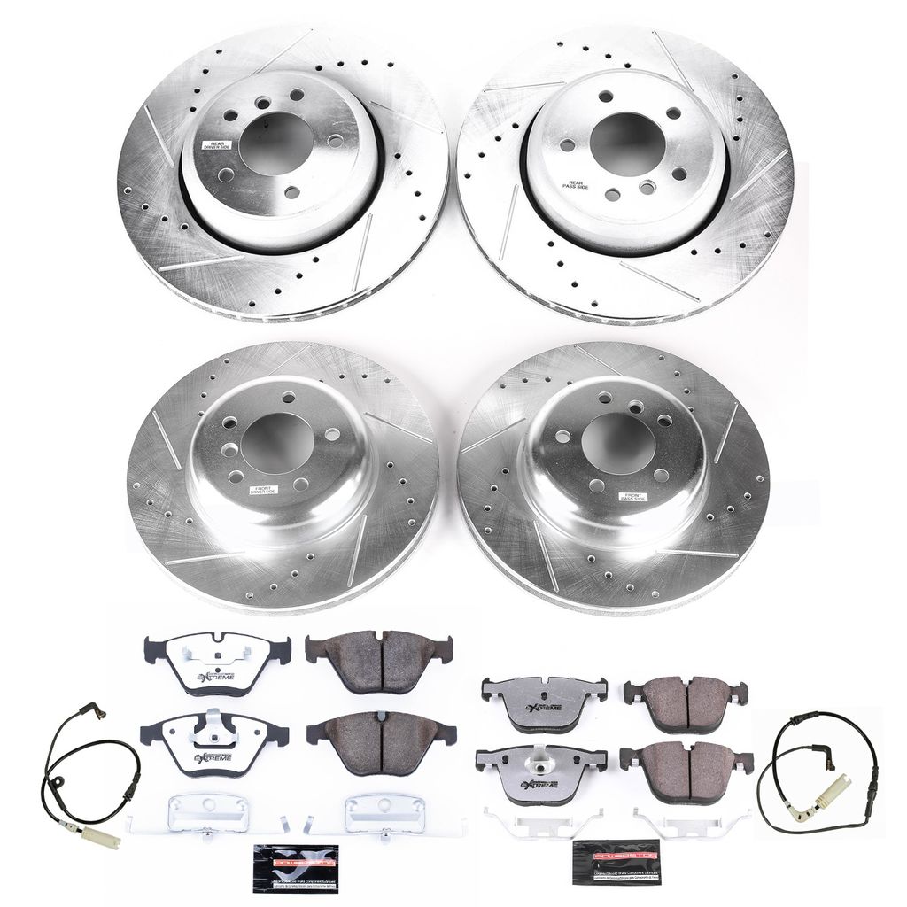 PowerStop K2877-26 - Z26 Drilled and Slotted Brake Rotors and Pads Kit
