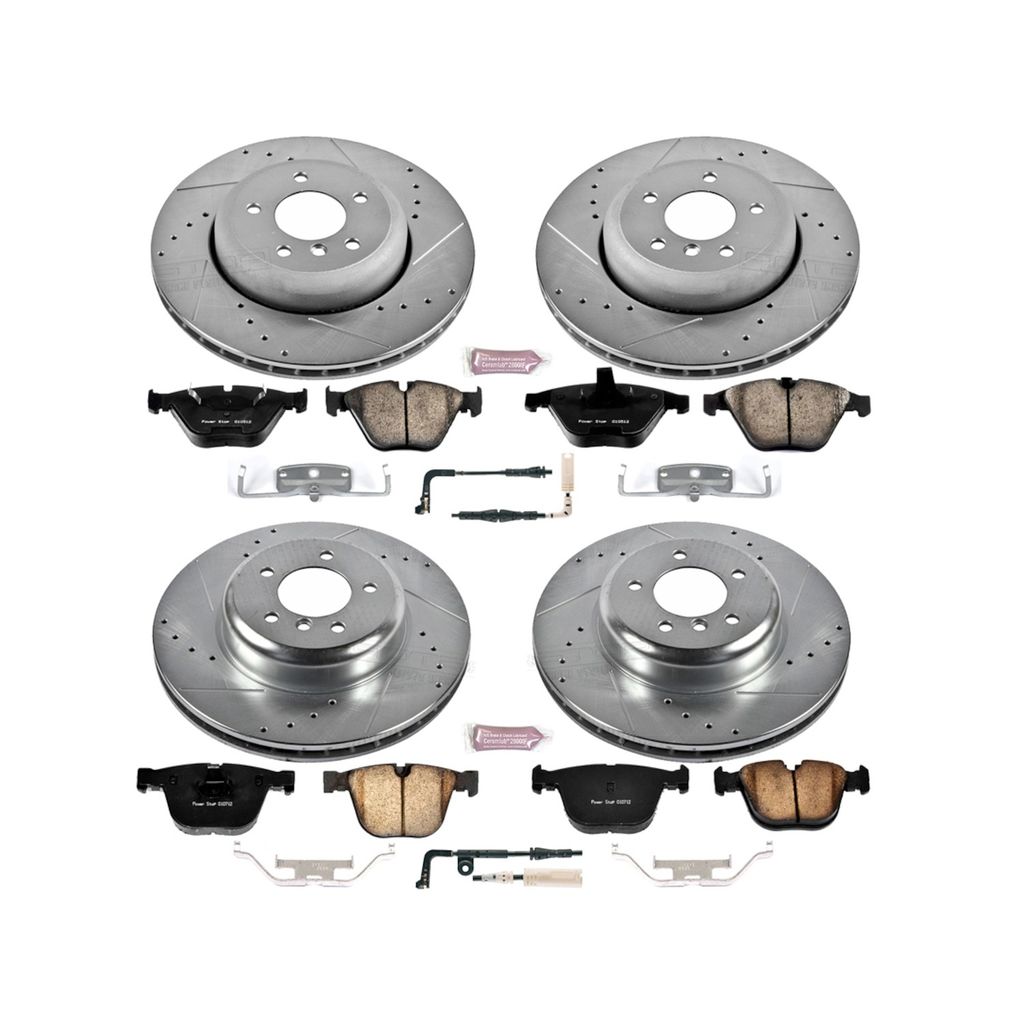PowerStop K2877 - Z23 Drilled and Slotted Brake Rotors and Pads Kit