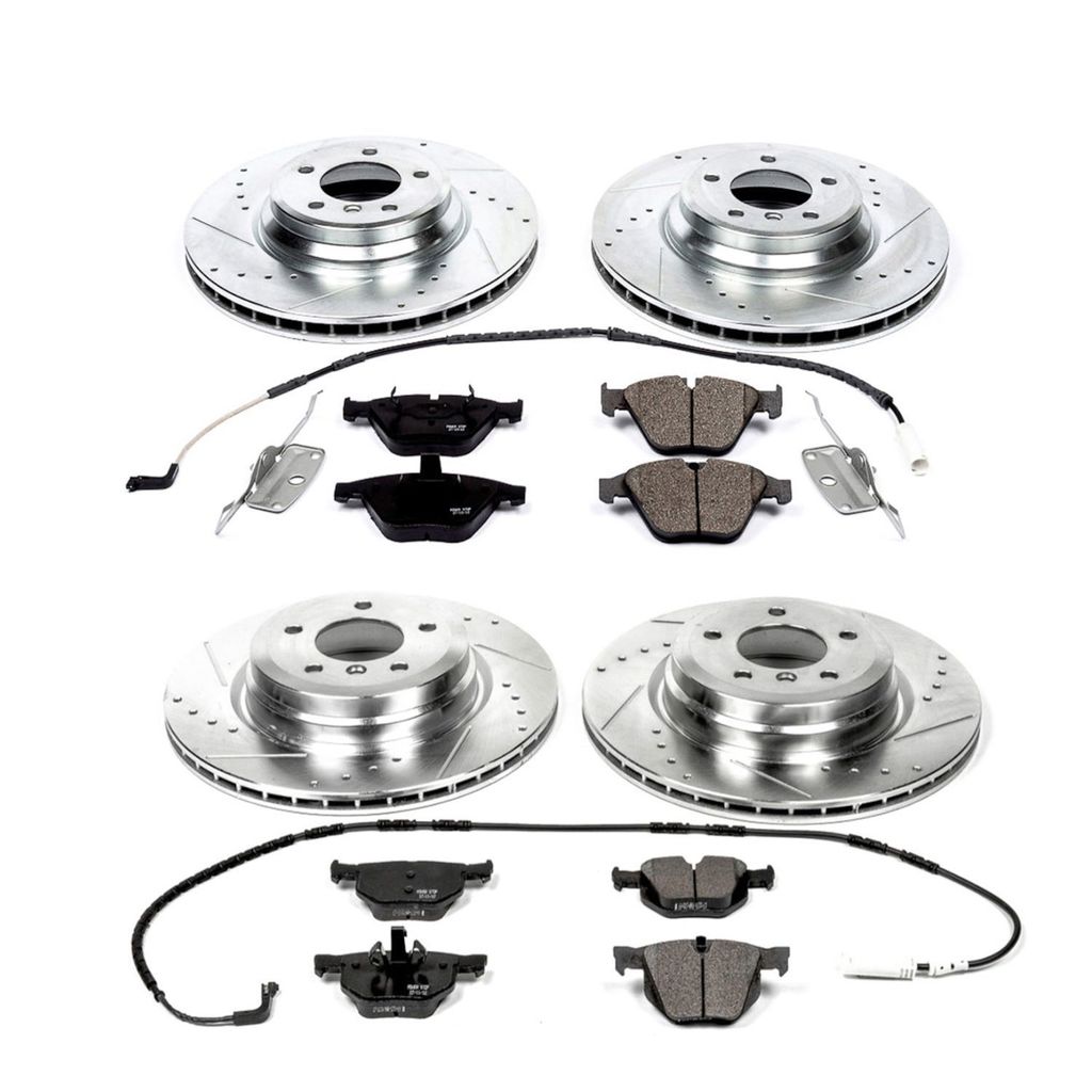 PowerStop K2883 - Z23 Drilled and Slotted Brake Rotors and Pads Kit