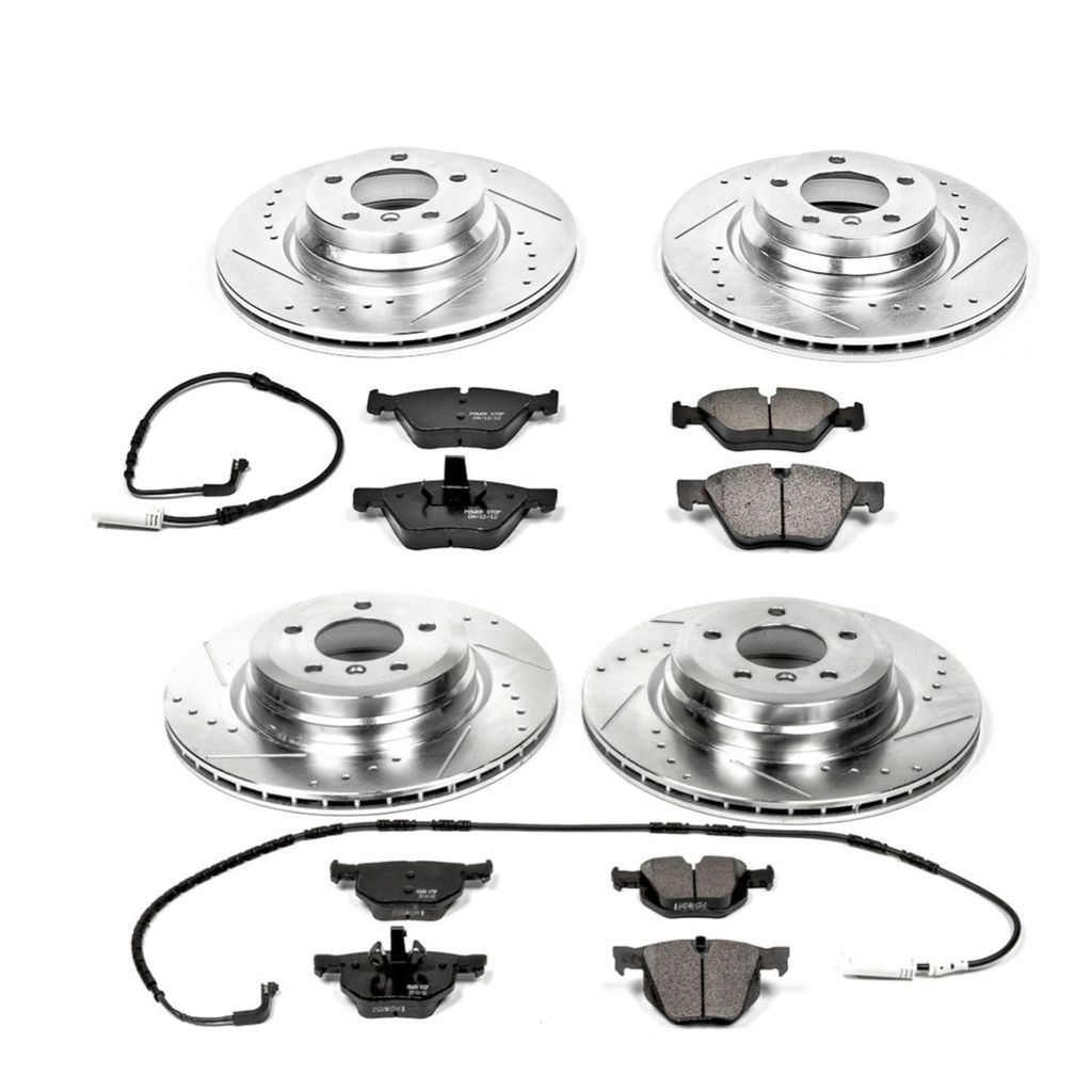 PowerStop K2886 - Z23 Drilled and Slotted Brake Rotors and Pads Kit