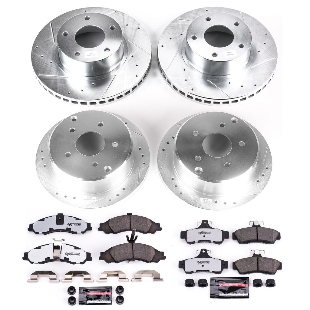 PowerStop K2889-26 - Z26 Drilled and Slotted Brake Rotors and Pads Kit