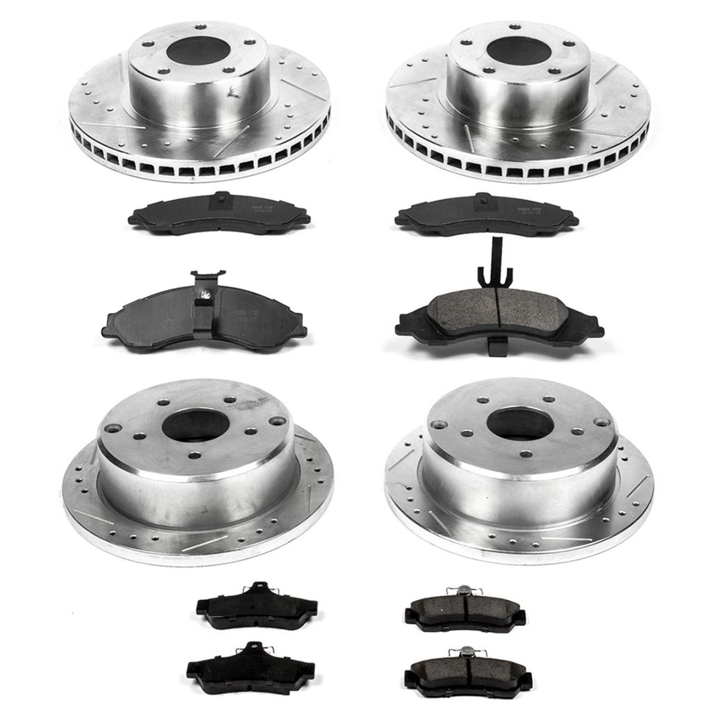PowerStop K2889 - Z23 Drilled and Slotted Brake Rotors and Pads Kit