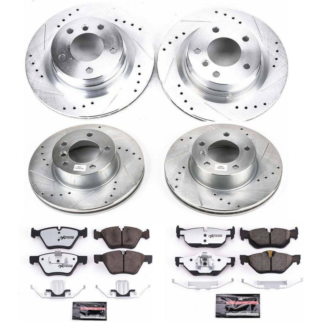PowerStop K2890-26 - Z26 Drilled and Slotted Brake Rotors and Pads Kit