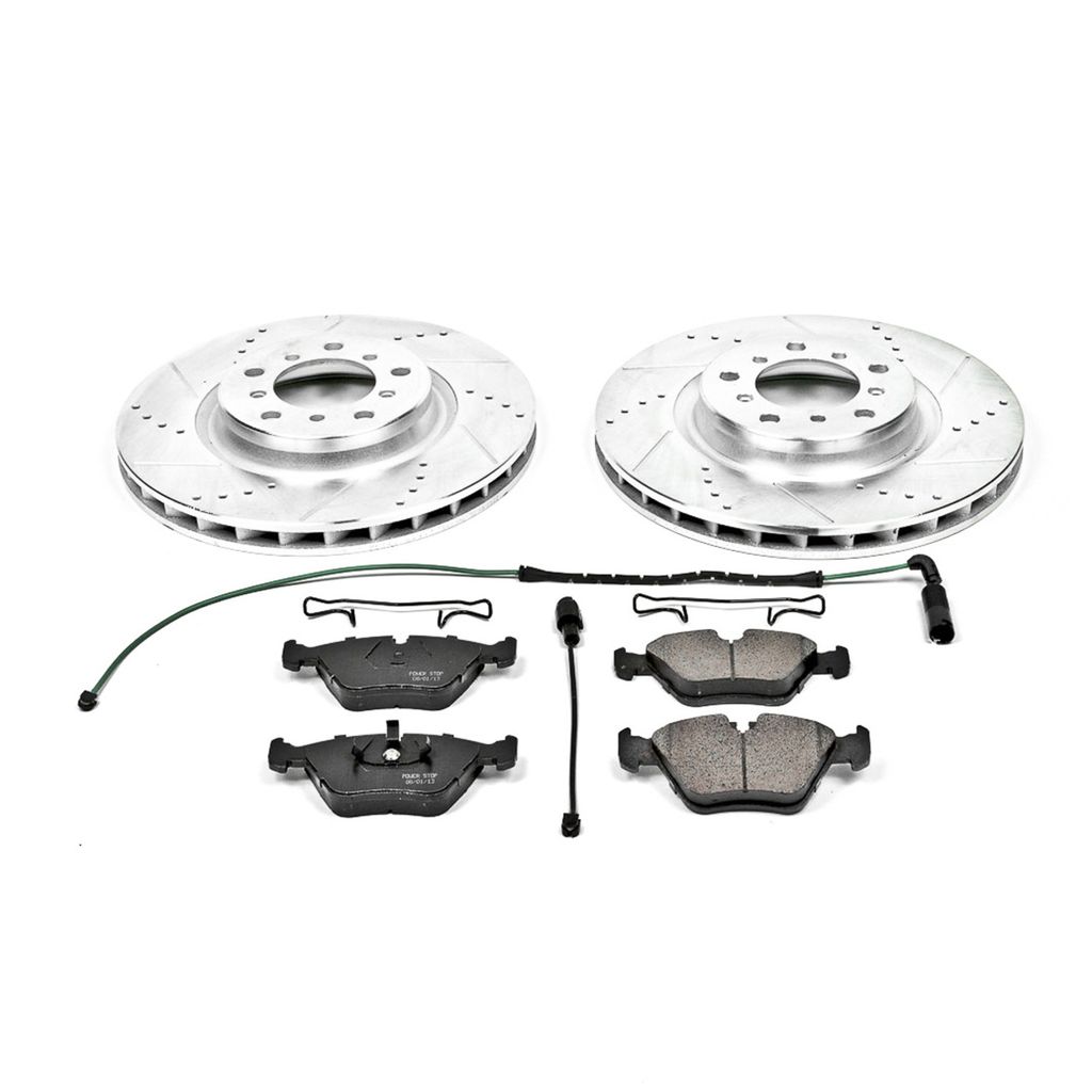 PowerStop K2903 - Z23 Drilled and Slotted Brake Rotors and Pads Kit