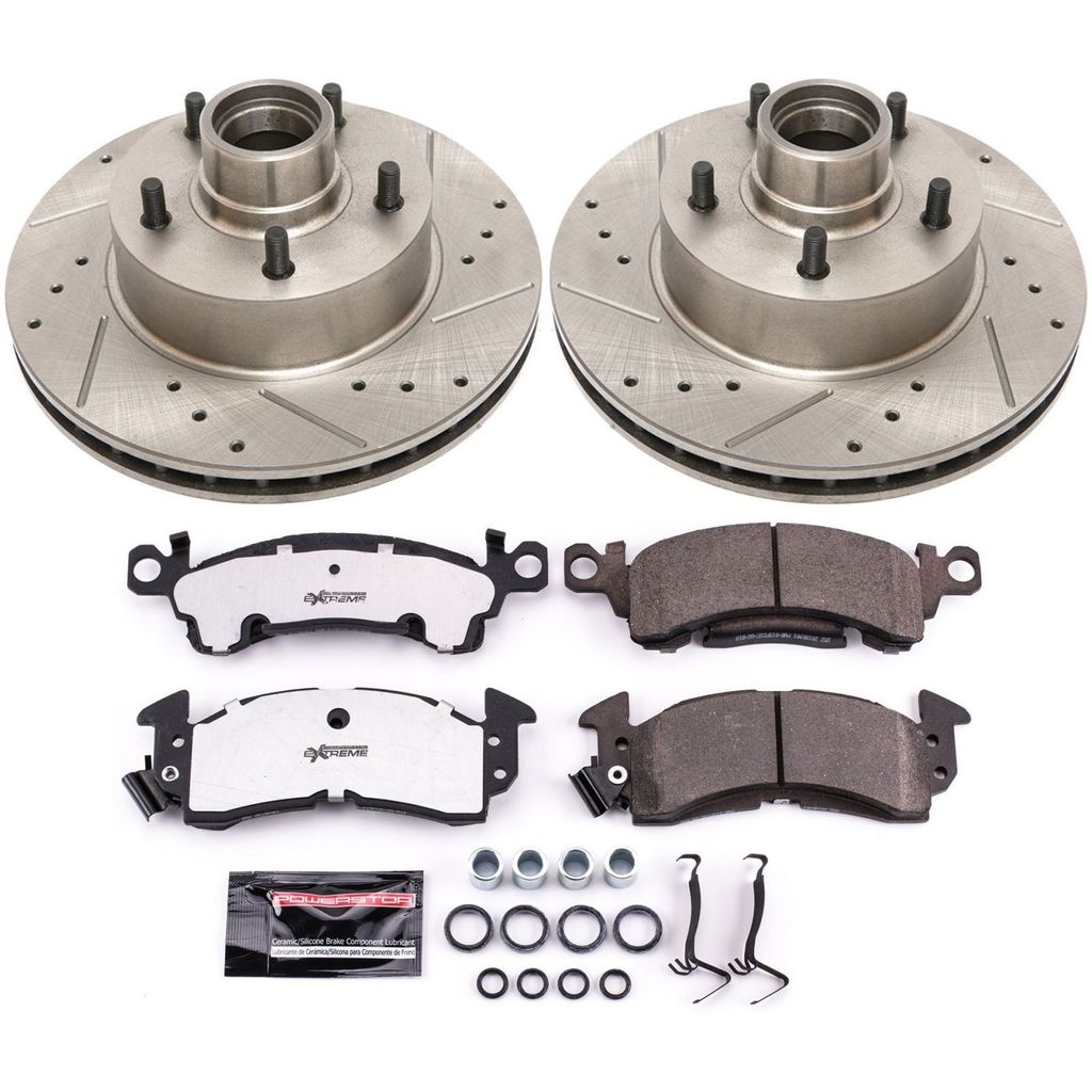 Z26 Drilled and Slotted Brake Rotors and Pads Kit