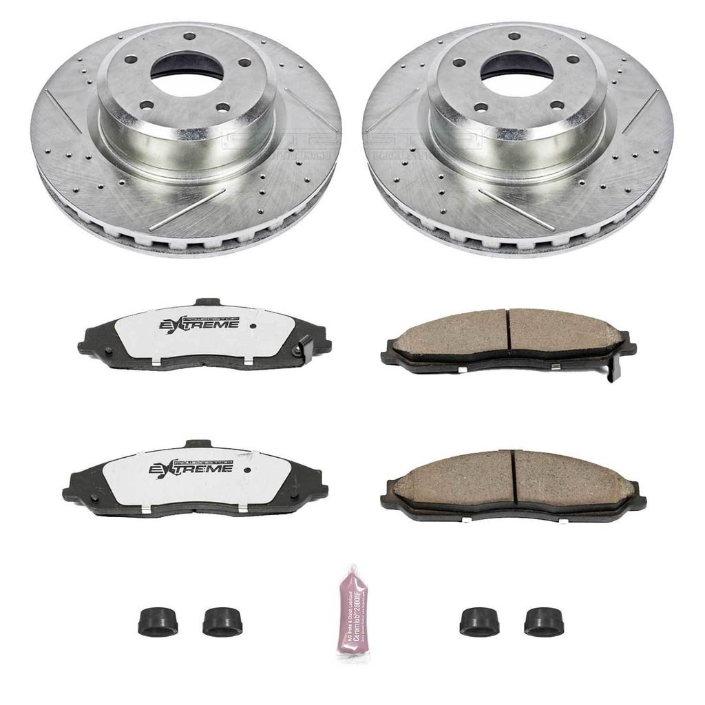 Z26 Drilled and Slotted Brake Rotors and Pads Kit
