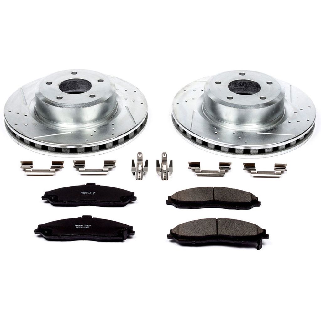 Z23 Drilled and Slotted Brake Rotors and Pads Kit