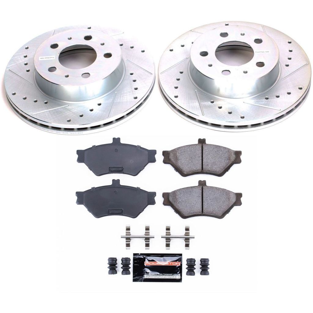 Z23 Drilled and Slotted Brake Rotors and Pads Kit