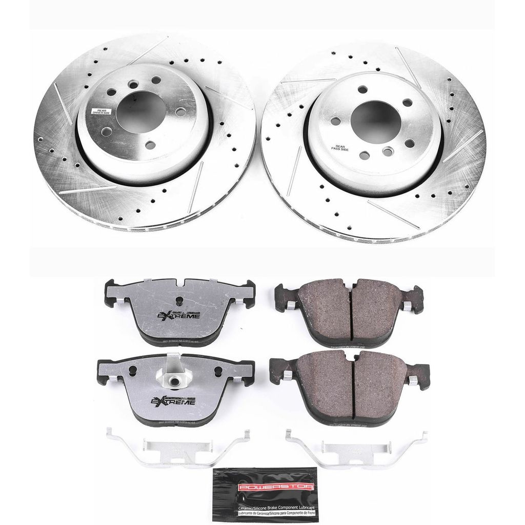 Z26 Drilled and Slotted Brake Rotors and Pads Kit