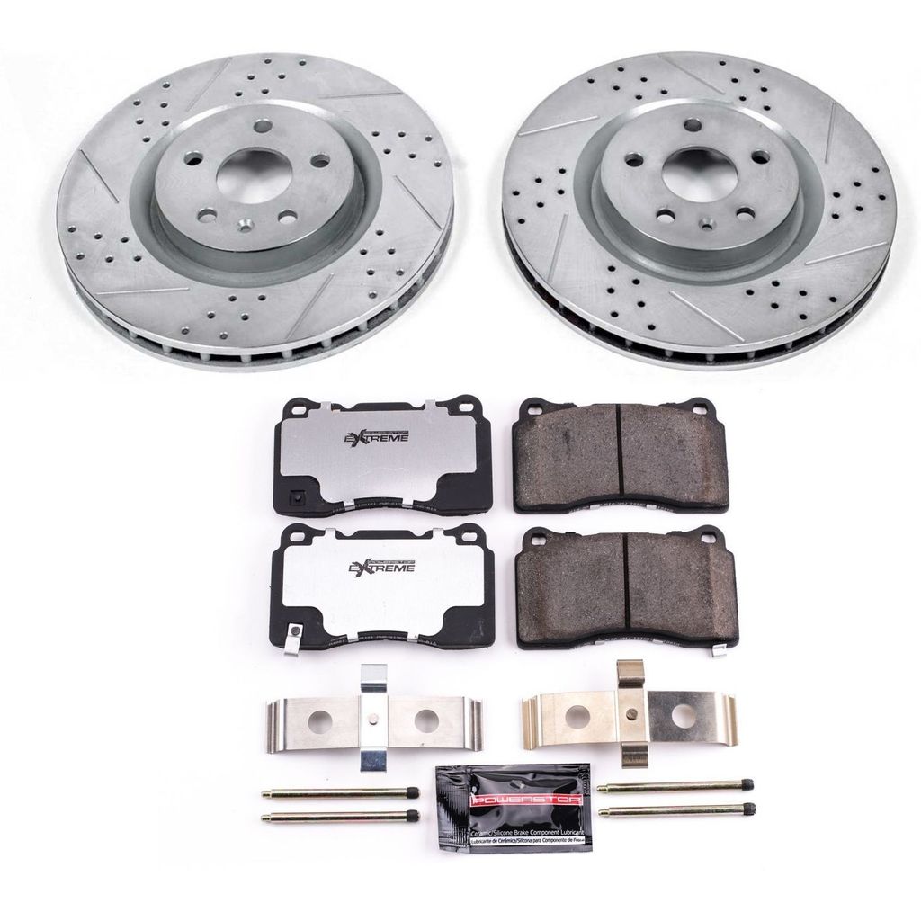 PowerStop K2948-26 - Z26 Drilled and Slotted Brake Rotors and Pads Kit
